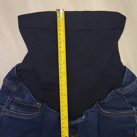 Jessica Simpson Maternity Over The Belly Dark Wash‎ Straight Leg Jeans Size XS - Picture 7 of 10